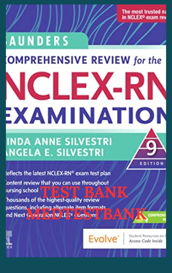 Cover of the Test Bank for Saunders Comprehensive Review for the NCLEX-RN® Examination